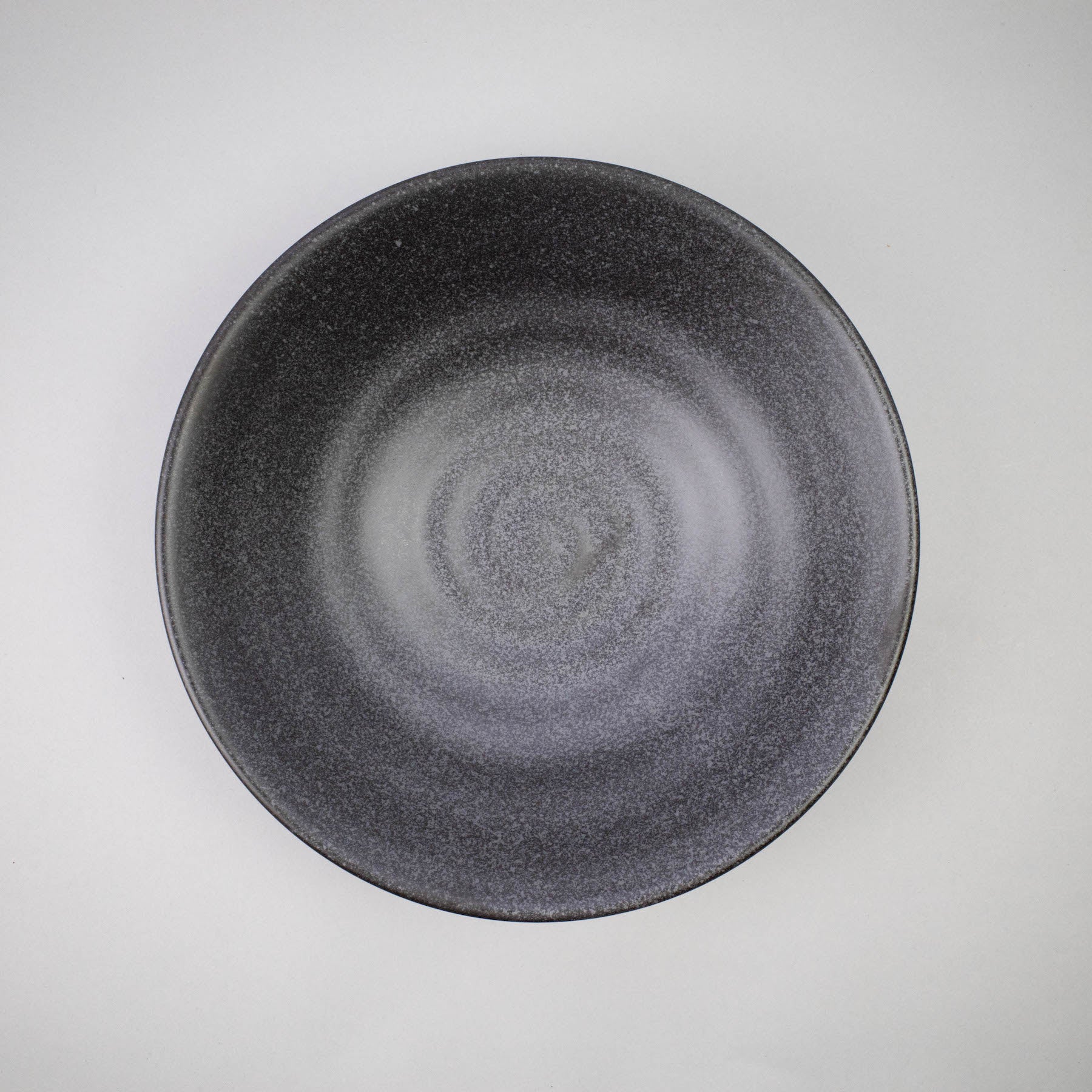 Matte Black 23cm Shallow Bowl