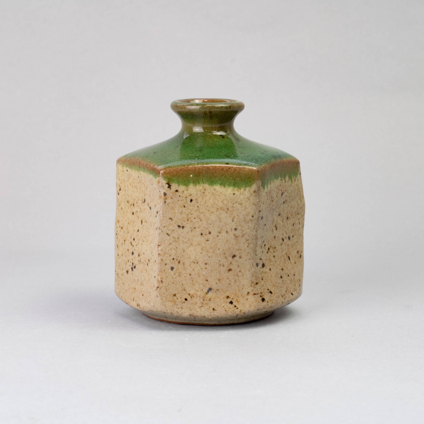 ORIBE Green Hexagon Vase