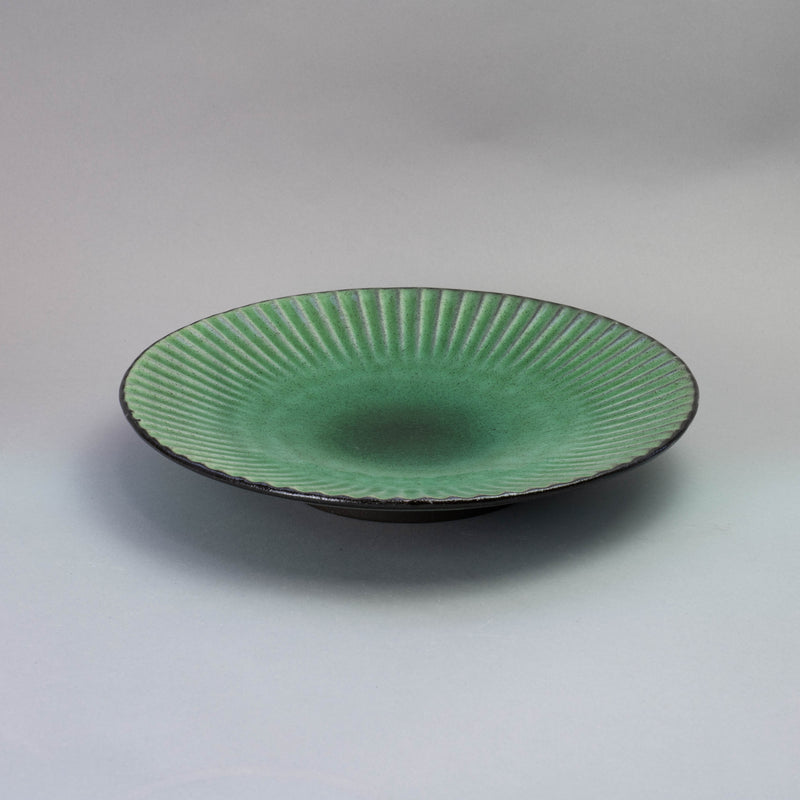 SHINOGI 22.5cm Green Plate