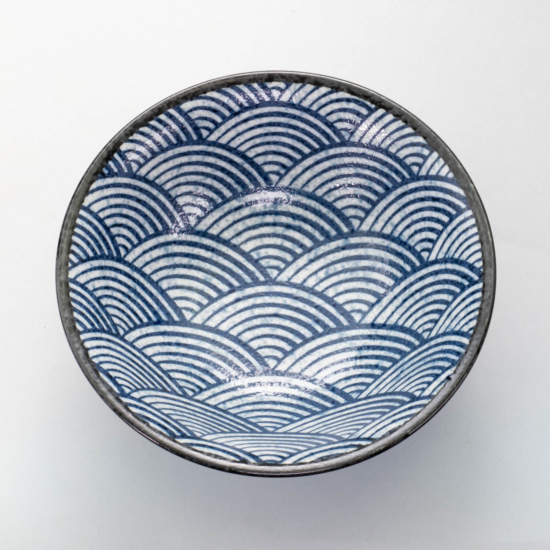 SEIGAIHA Blue Wave 20cm Noodle Bowl