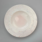 Pearl Luster D22cm Dot Rim Plate