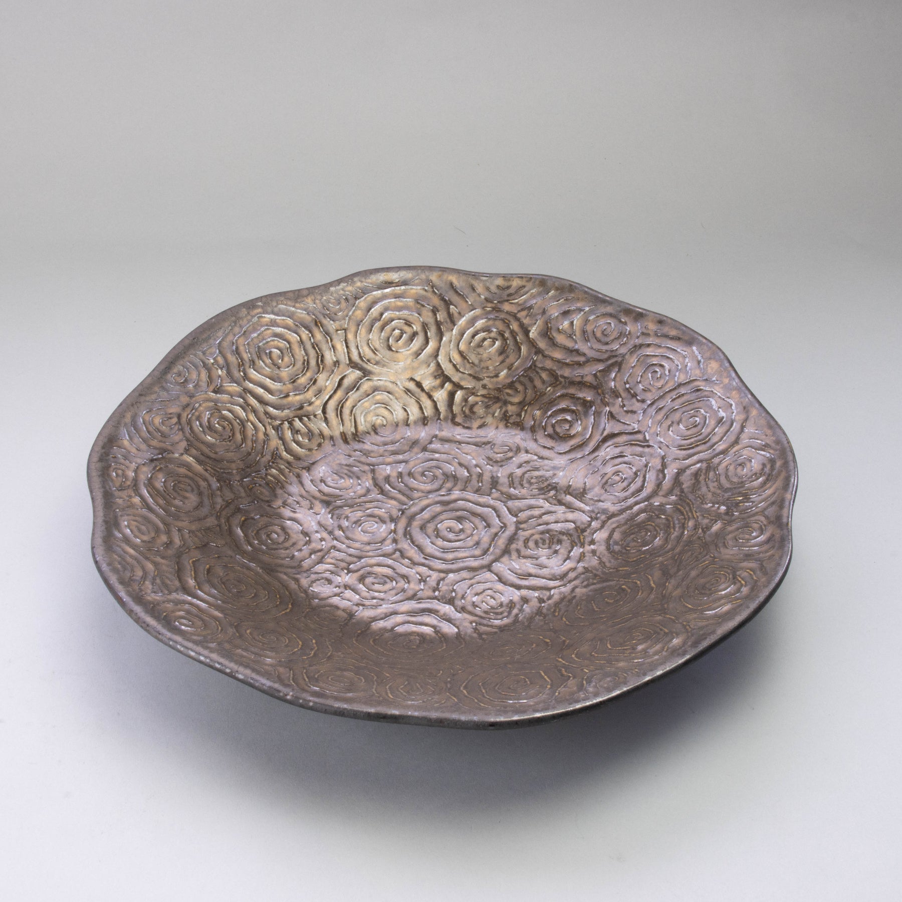 Gold Kessho D28cm UZUMAKI Plate