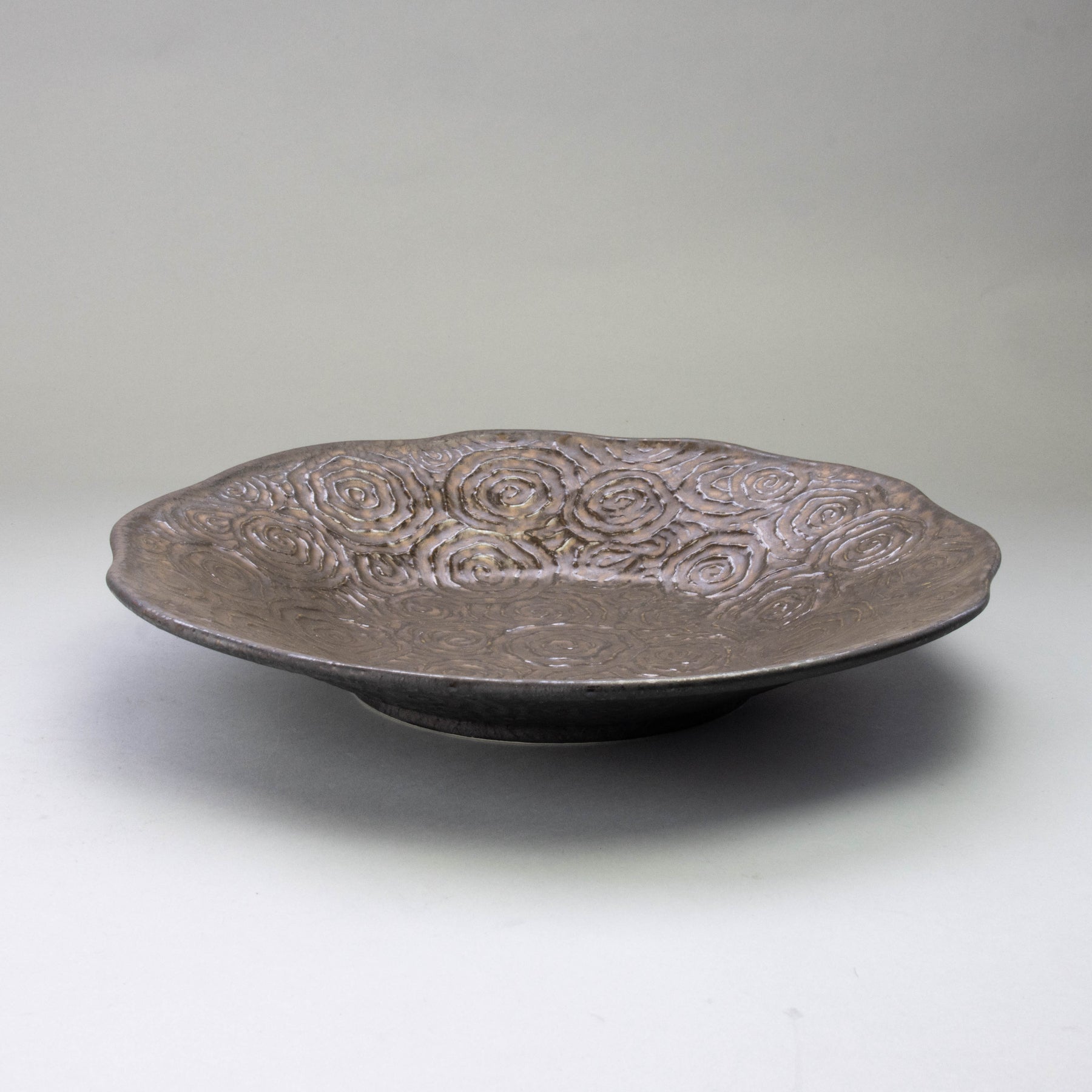 Gold Kessho D28cm UZUMAKI Plate