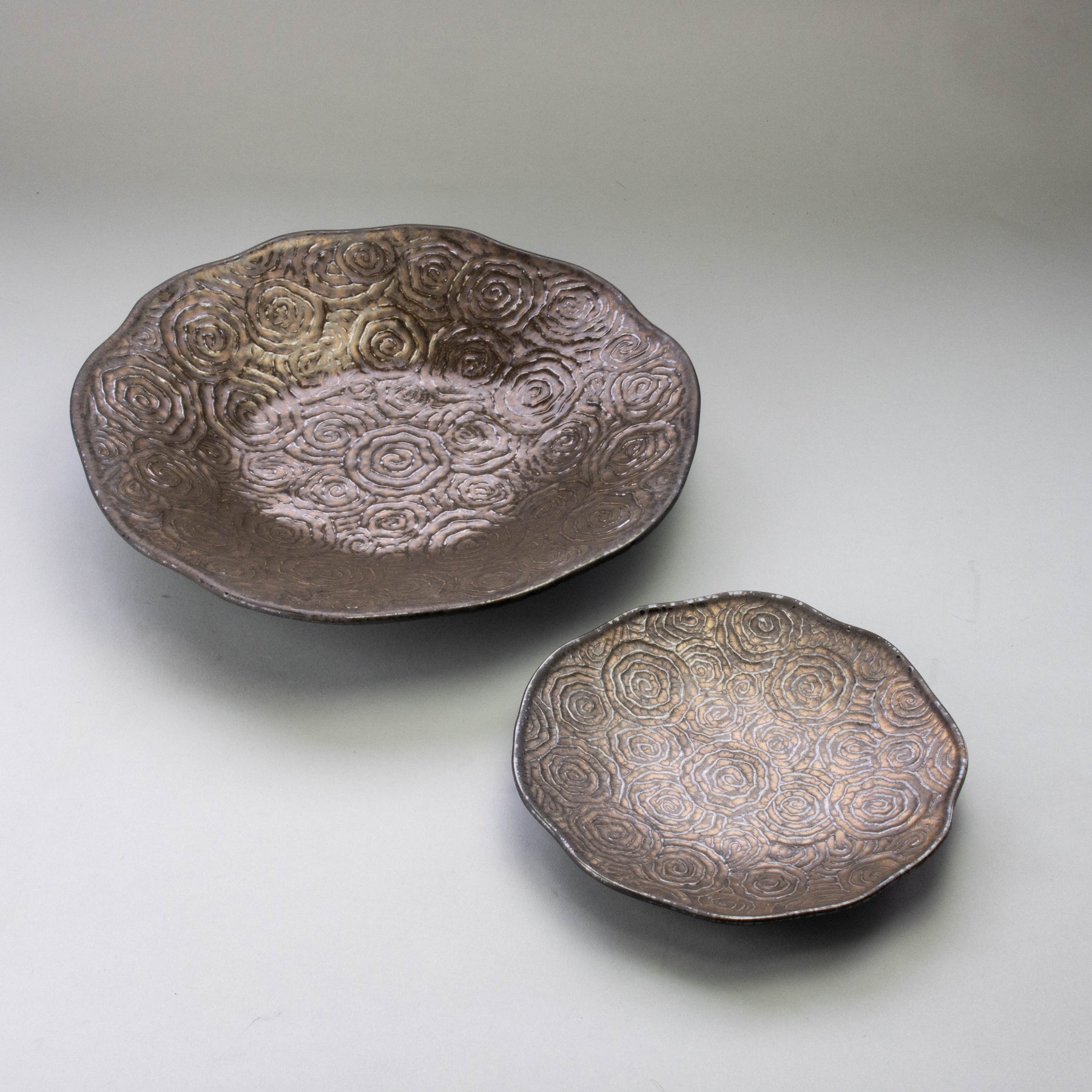 Gold Kessho D28cm UZUMAKI Plate