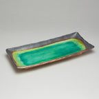 Peacock Green 28.5x12.5cm Rectangle Plate