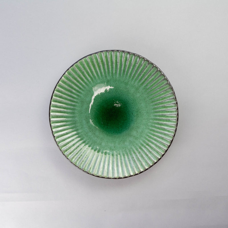 SHINOGI 22.5cm Green Plate