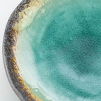 Peacock Green Round Plate