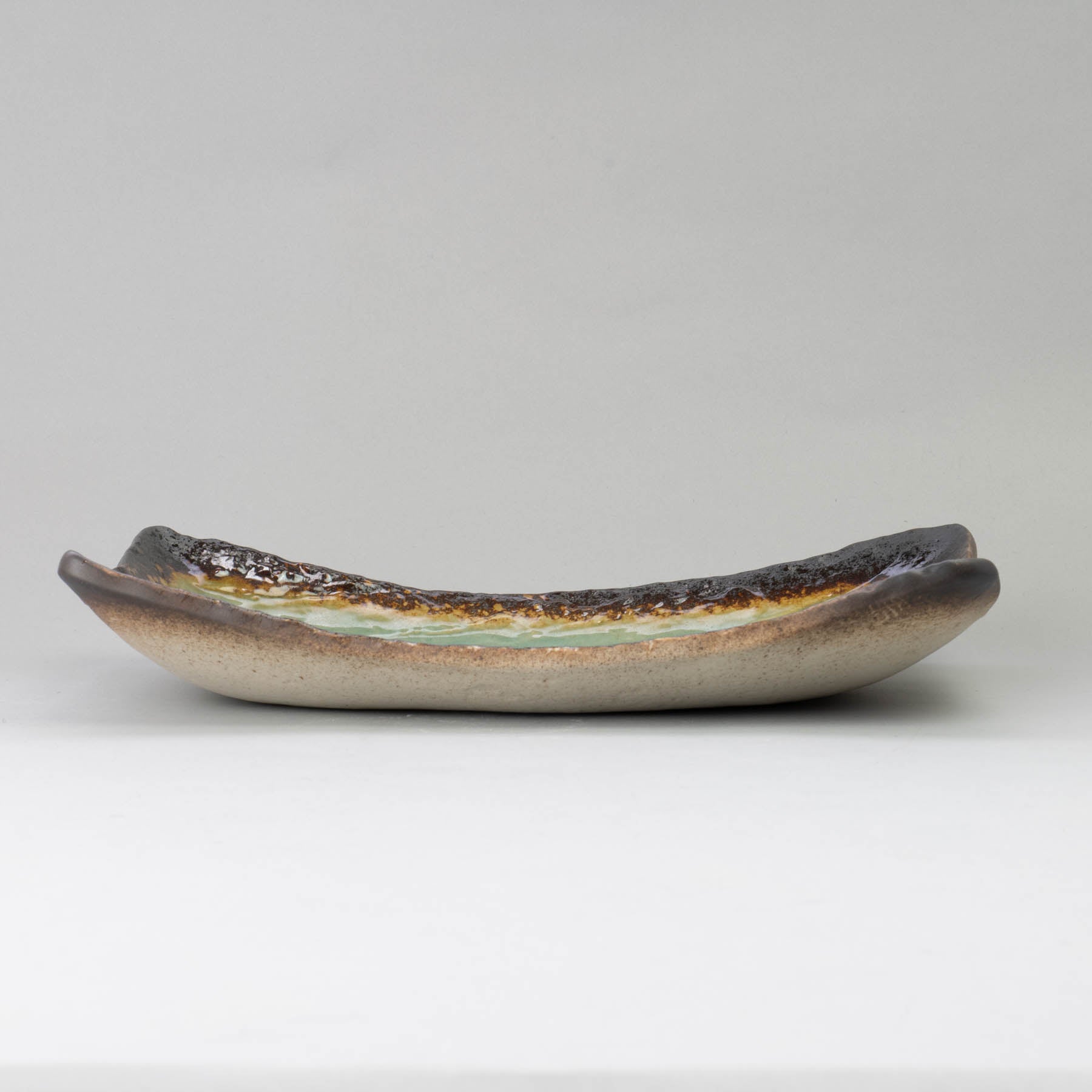 Peacock Green 26.5x12.2cm Deep Plate