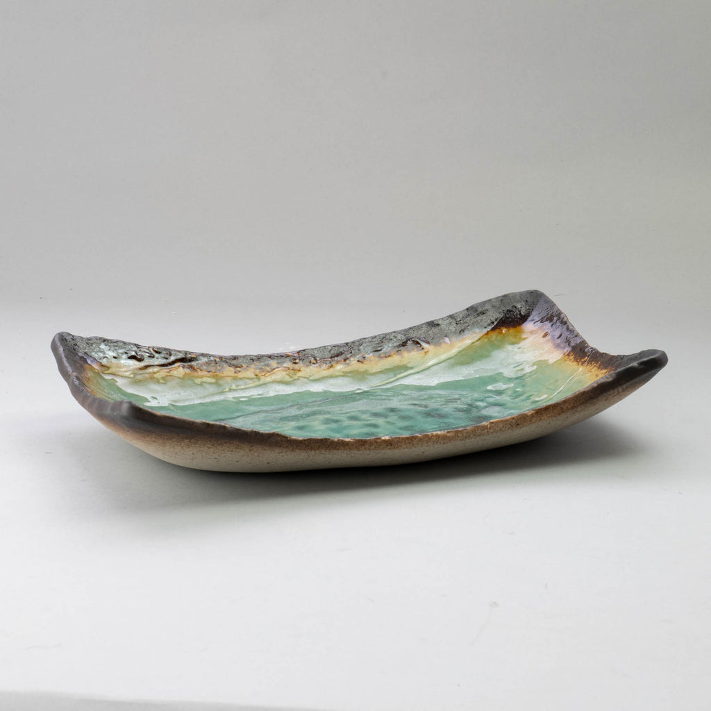 Peacock Green 26.5x12.2cm Deep Plate