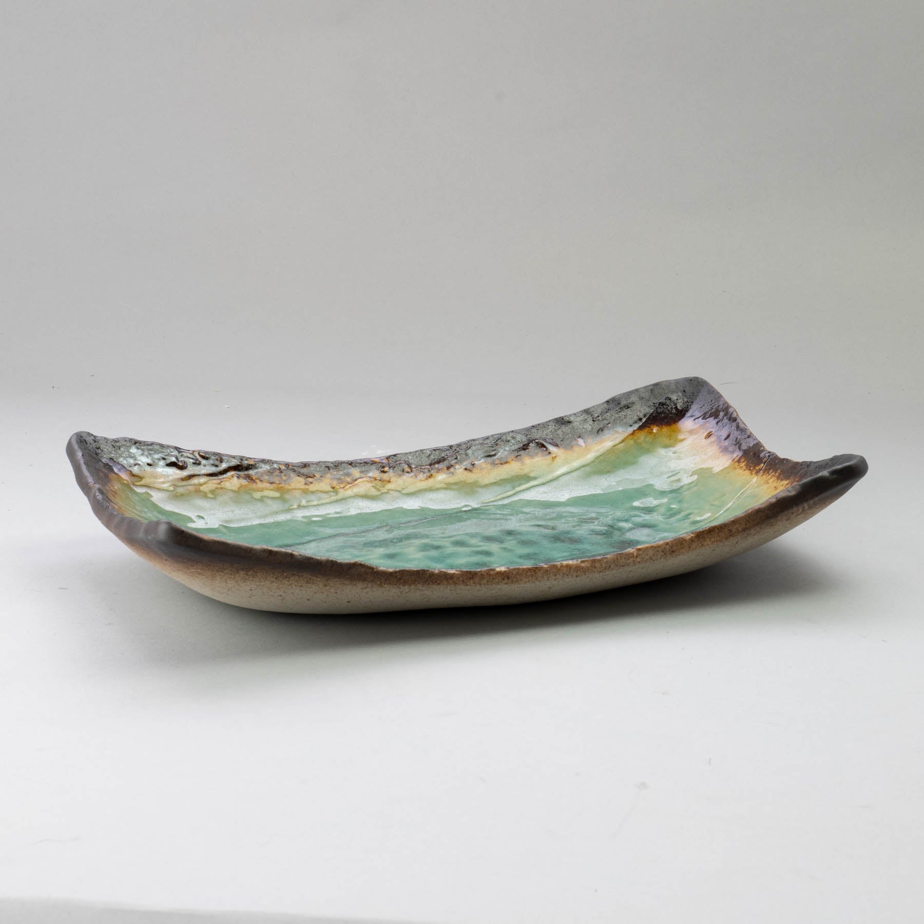 Peacock Green 26.5x12.2cm Deep Plate