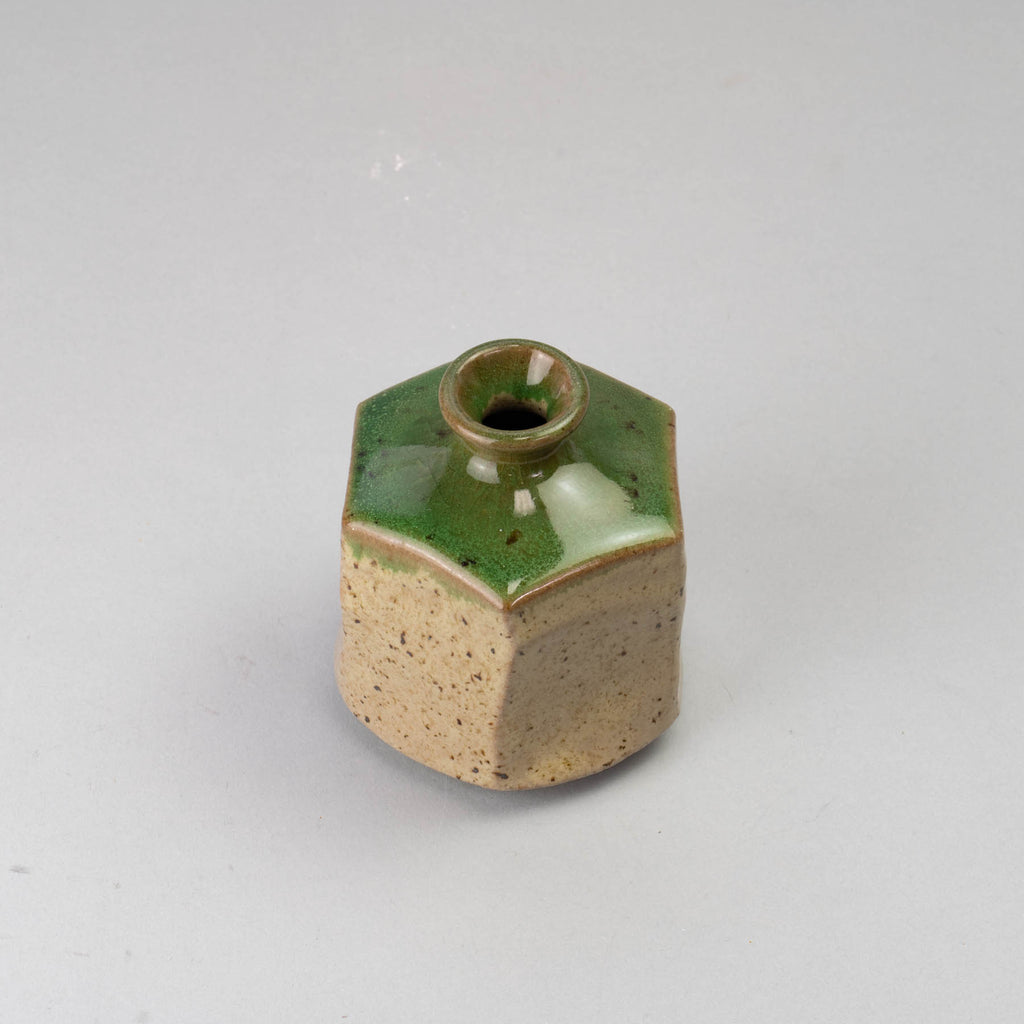 ORIBE Green Hexagon Vase