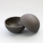 KOKUTAN Shinogi Lidded Bowl