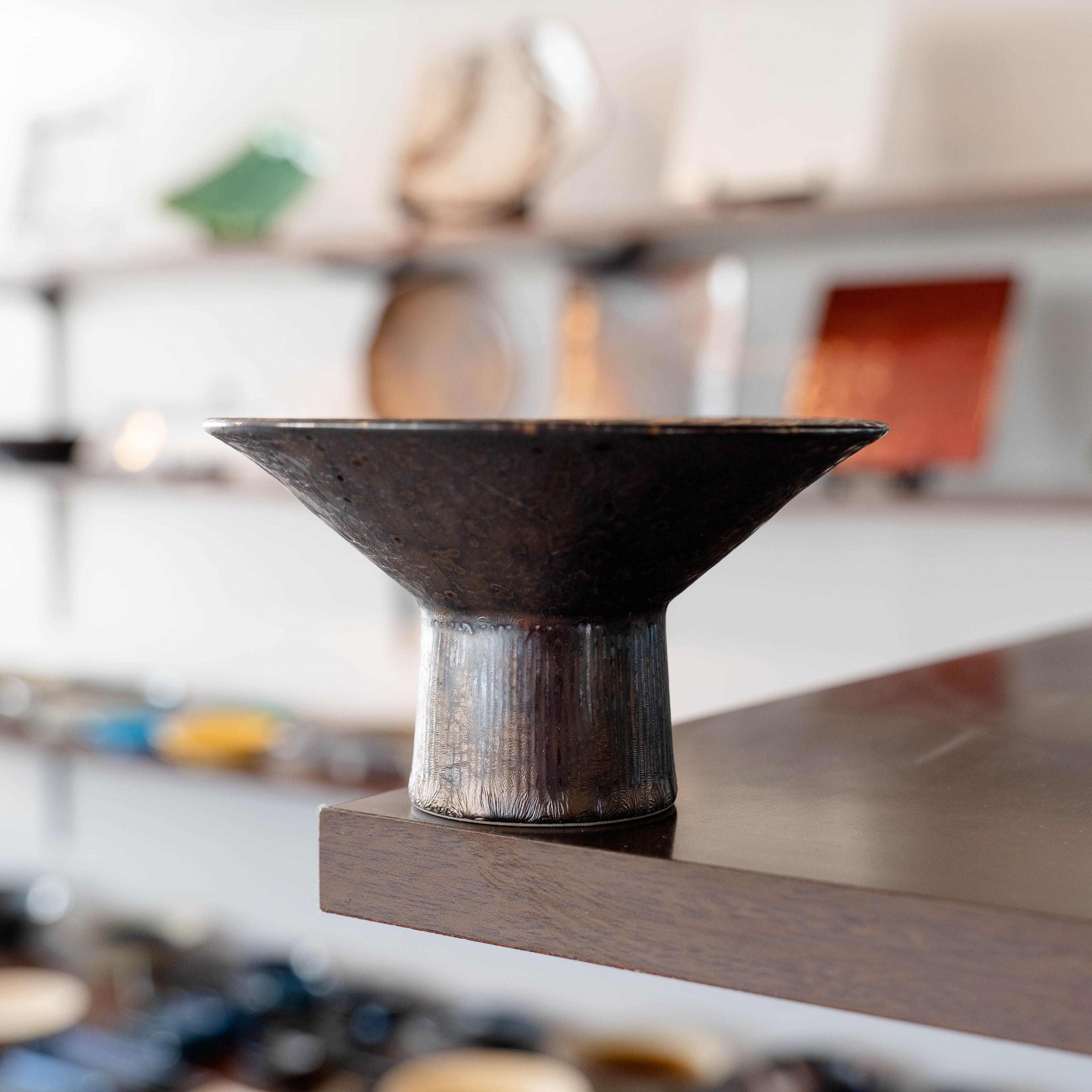 Gold Kessho 13cm Stem Bowl