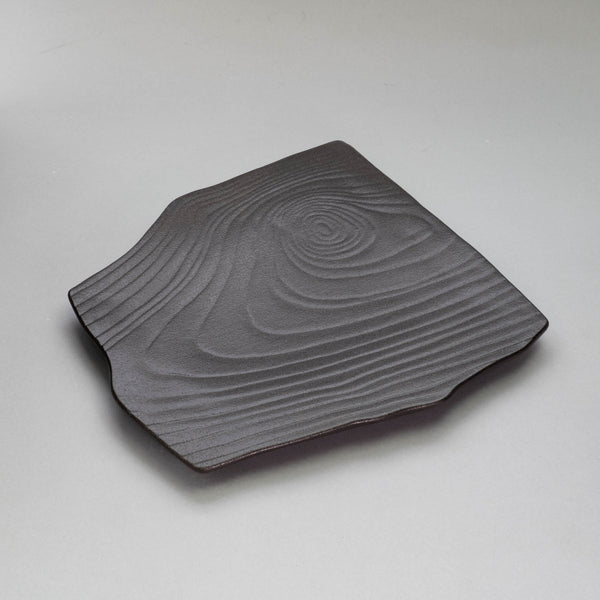 TANKA Black Mokume 20cm Plate