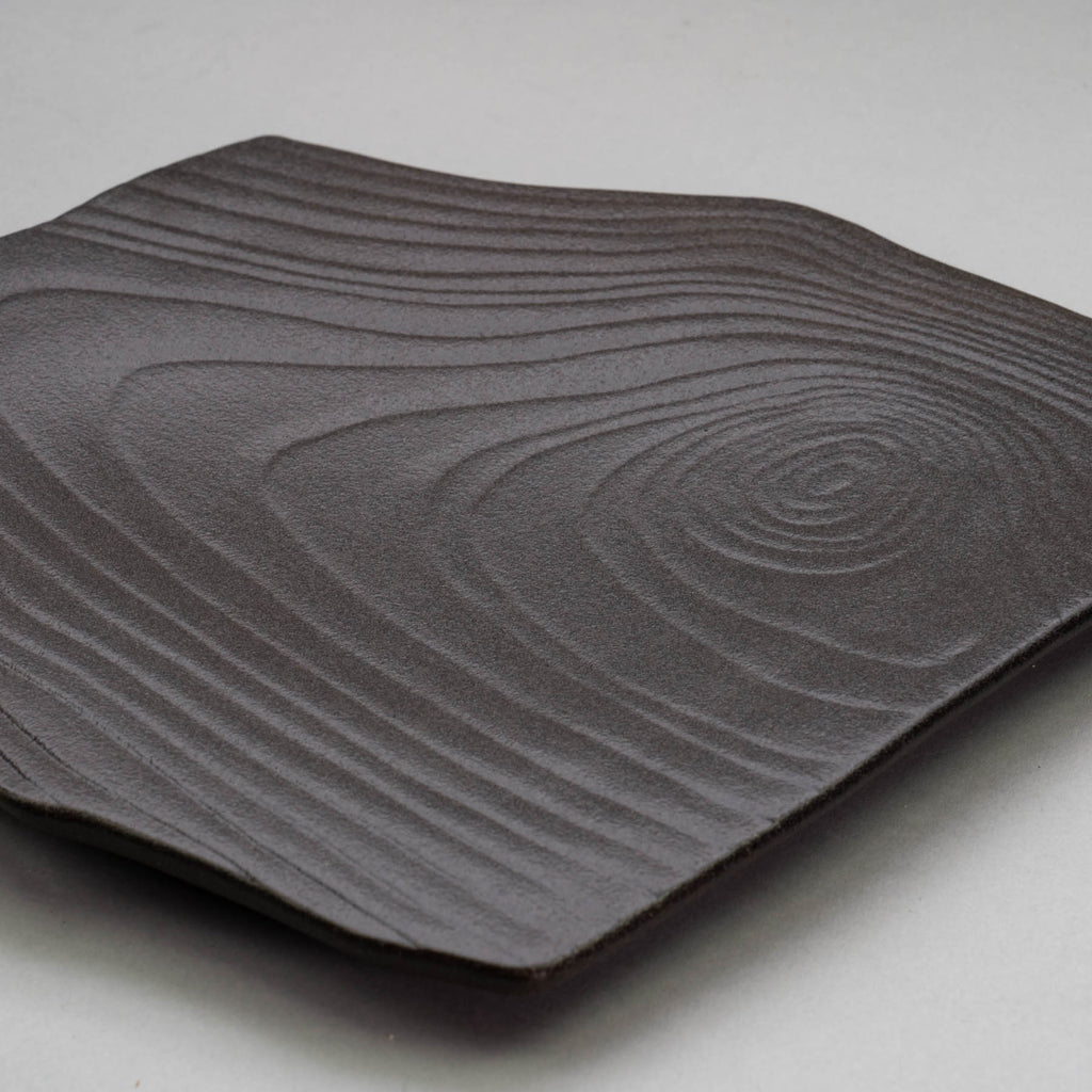 TANKA Black Mokume 20cm Plate