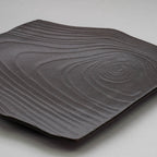 TANKA Black Mokume 20cm Plate