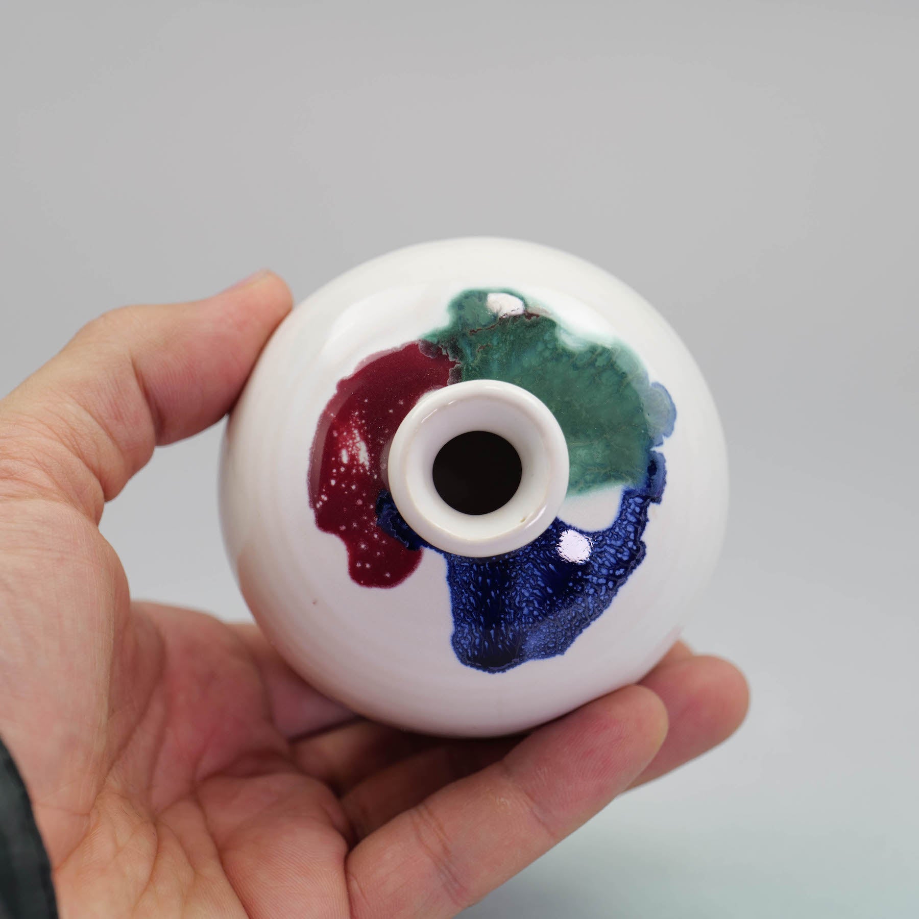 Tricolor Flower Vase
