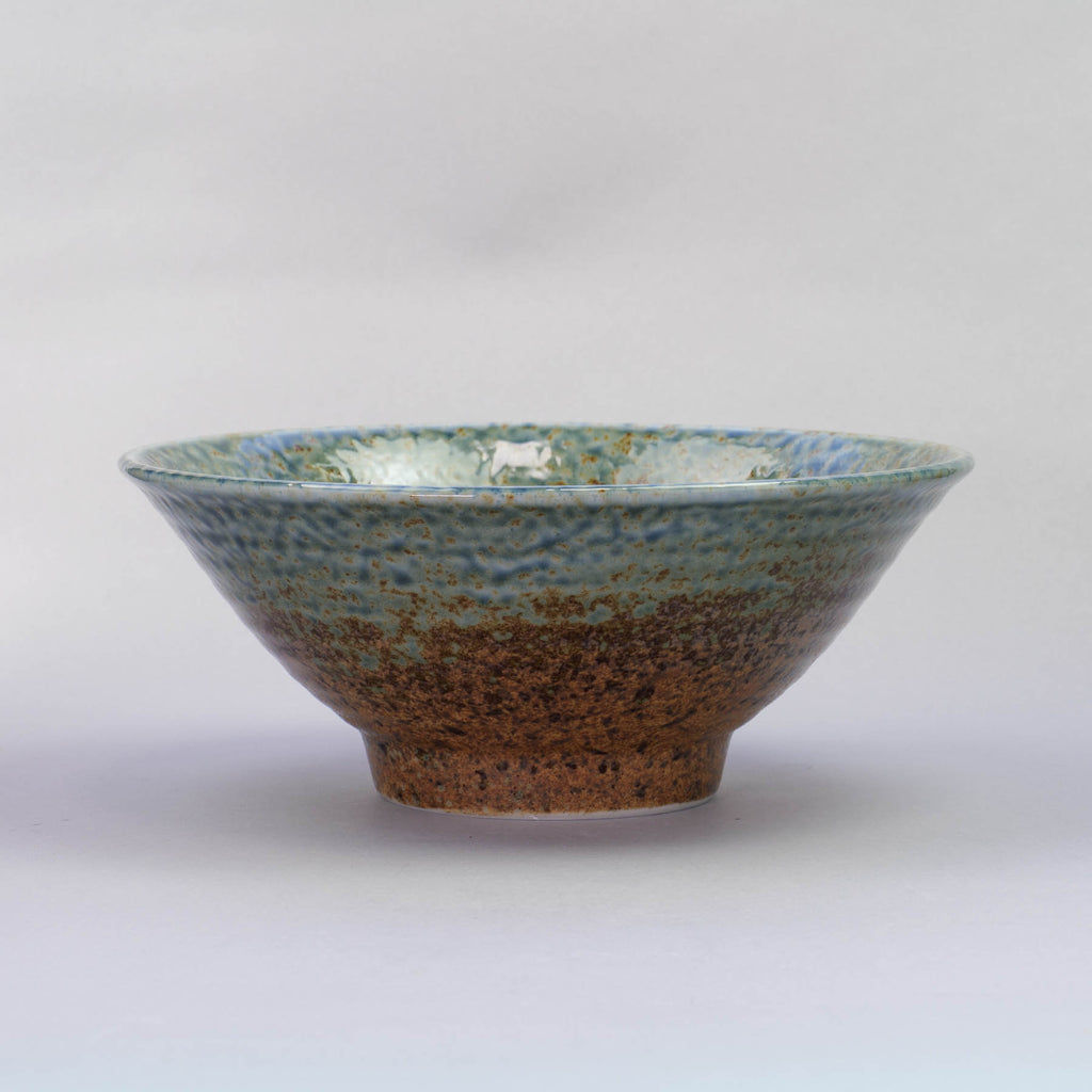 AINAGASHI Blue 19.8cm Soba Bowl
