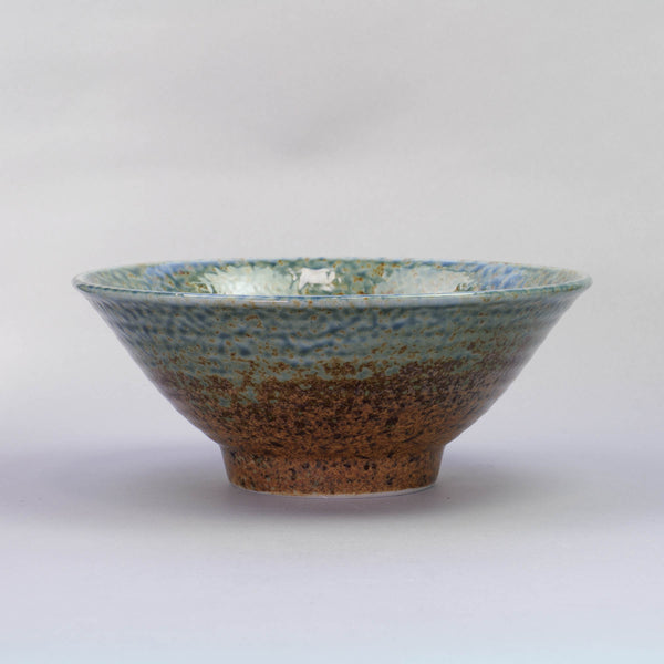 AINAGASHI Blue 19.8cm Soba Bowl