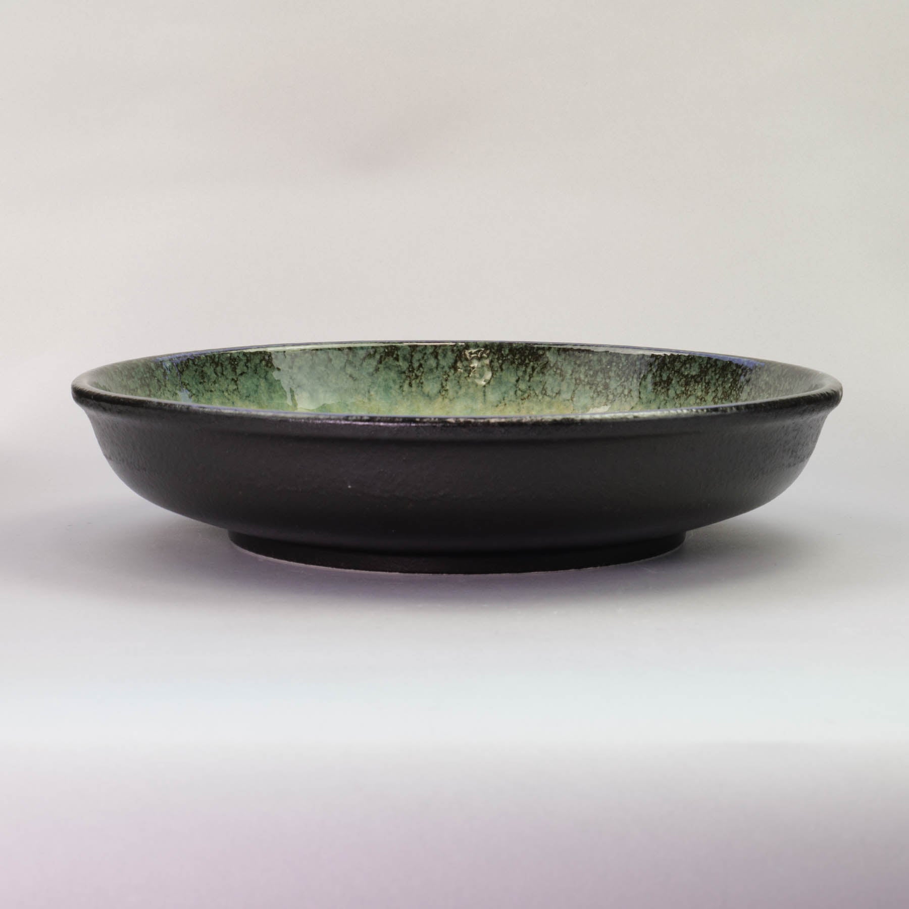 Ariake Green Round Bowl M - 18.5x4.5cm | Miyake Ceramics Co., Ltd ...