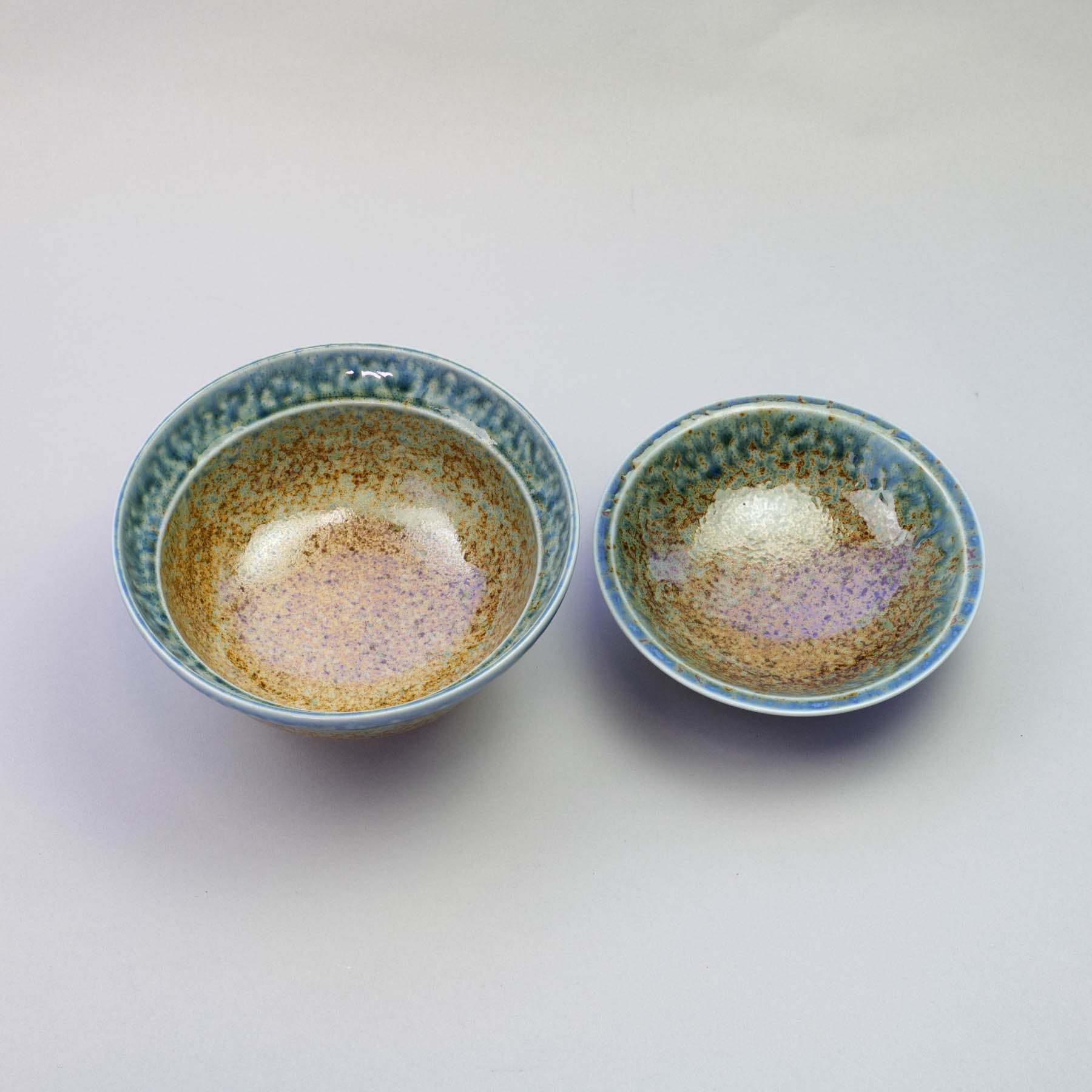 AINAGASHI Blue 15.5cm Lidded Bowl