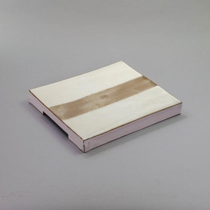 TATARA Plate Comb Line IPPON Square Plate RED CLAY