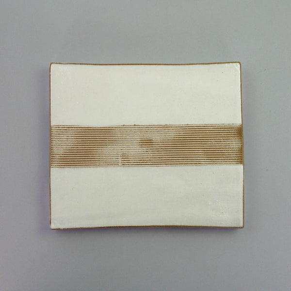 TATARA Plate Comb Line IPPON Square Plate RED CLAY